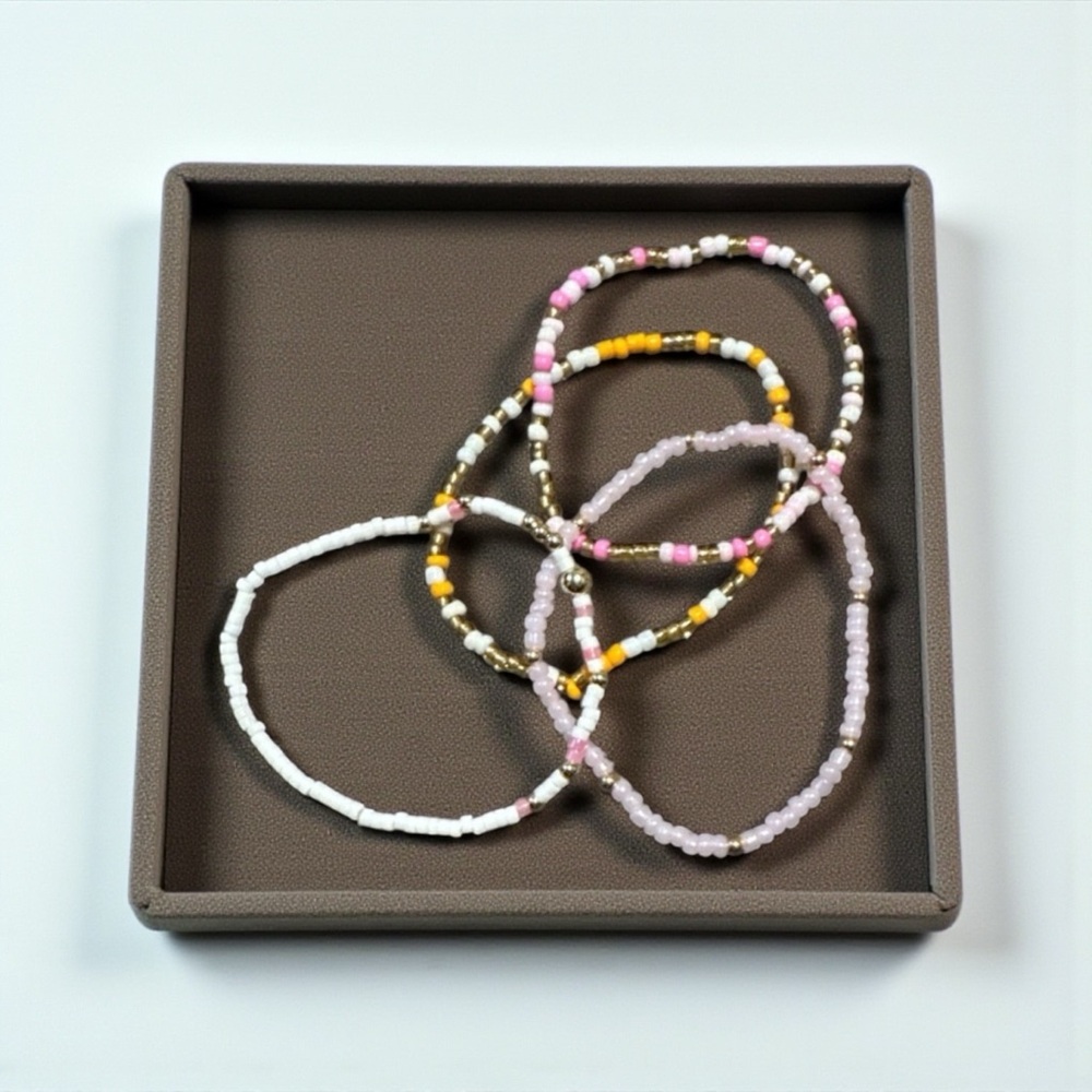 Colorful Beaded Bracelets Set